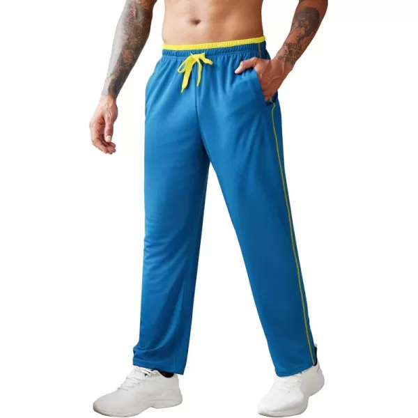 COOFANDY Mens Open Bottom Sweatpants Athletic Workout Pants Mesh Gym Pants for Runnning, Training,Casual