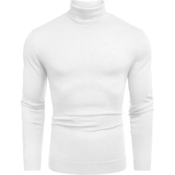 COOFANDY Men's Slim Fit Turtleneck Sweater Casual Basic Knitted Long Sleeve Pullover Sweater
