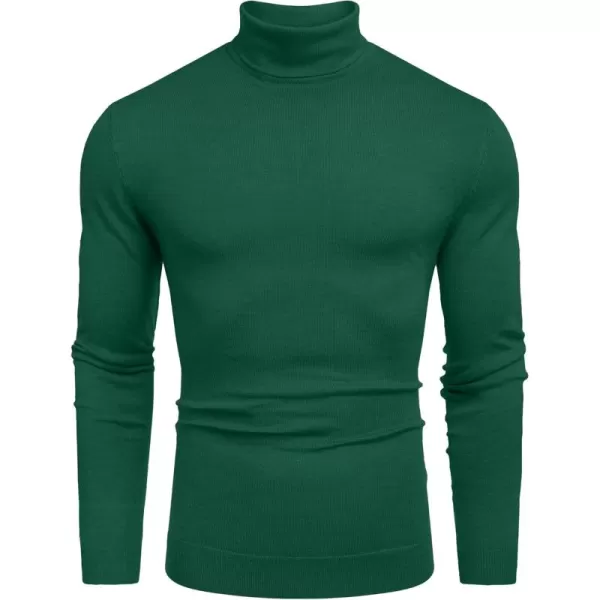 COOFANDY Men's Slim Fit Turtleneck Sweater Casual Basic Knitted Long Sleeve Pullover Sweater