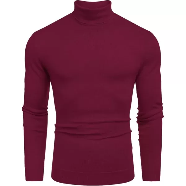COOFANDY Men's Slim Fit Turtleneck Sweater Casual Basic Knitted Long Sleeve Pullover Sweater