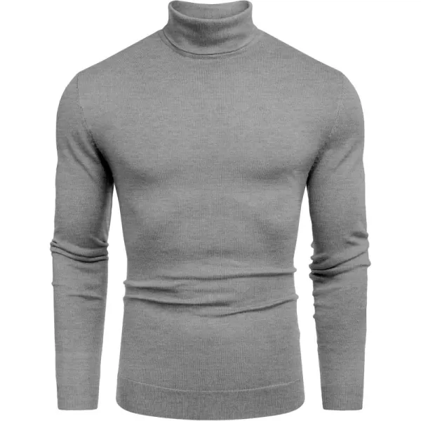 COOFANDY Men's Slim Fit Turtleneck Sweater Casual Basic Knitted Long Sleeve Pullover Sweater