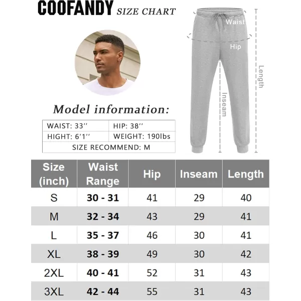 COOFANDY Men's Athletic Joggers Casual Gym Sweatpants Workout Running Track Pants with Pockets