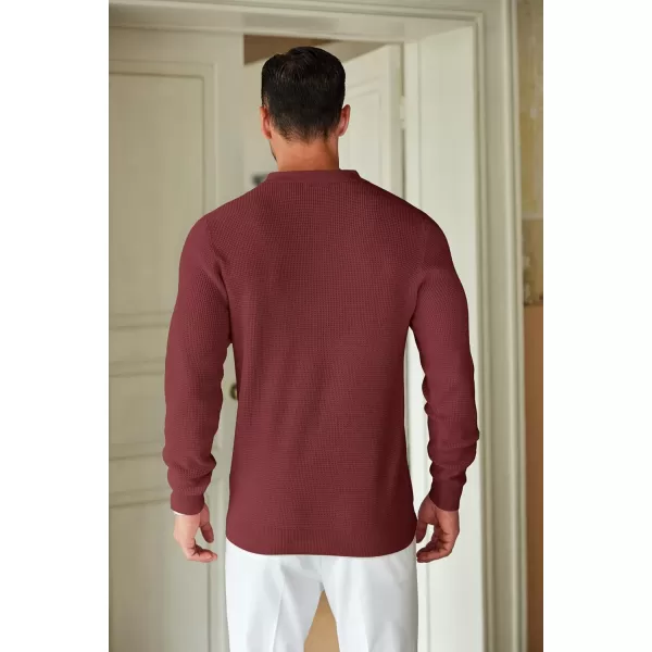 COOFANDY Mens Knit Polo Shirts Long Sleeve Sweater Casual Polo Shirts Lightweight Collared T Shirts