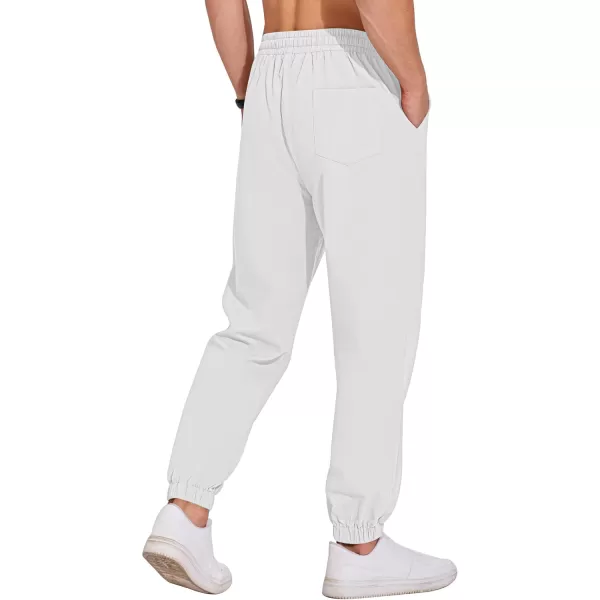 COOFANDY Men's Casual Jogger Pants Cotton Lightweight Elastic Waist Drawstring Chinos Hiking Travel Pants