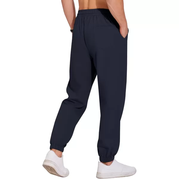 COOFANDY Men's Casual Jogger Pants Cotton Lightweight Elastic Waist Drawstring Chinos Hiking Travel Pants