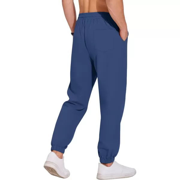 COOFANDY Men's Casual Jogger Pants Cotton Lightweight Elastic Waist Drawstring Chinos Hiking Travel Pants