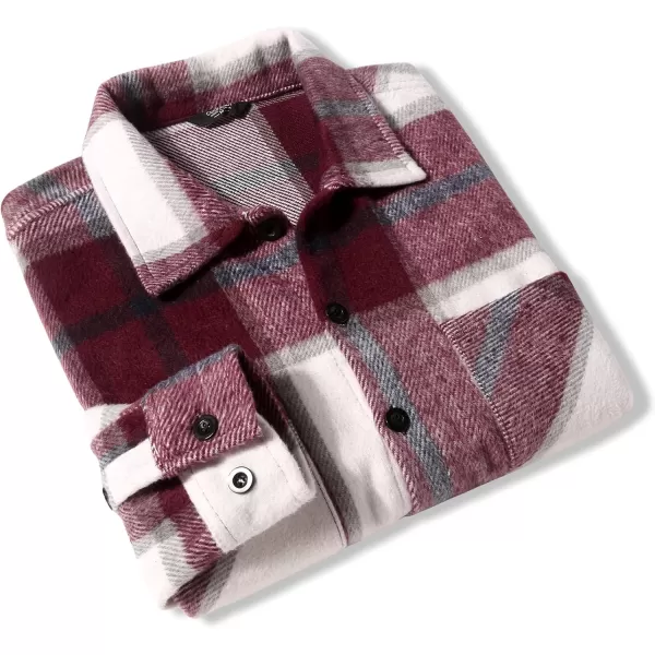COOFANDY Men's Flannel Shirts Casual Button Down Plaid Shirt Jacket Long Sleeve Fleece Shacket with Pockets