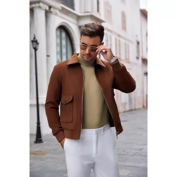 COOFANDY Men's Mock Turtleneck Long Sleeve T Shirts Basic Casual Knitted Half Neck Thermal Lightweight Pullover Sweater