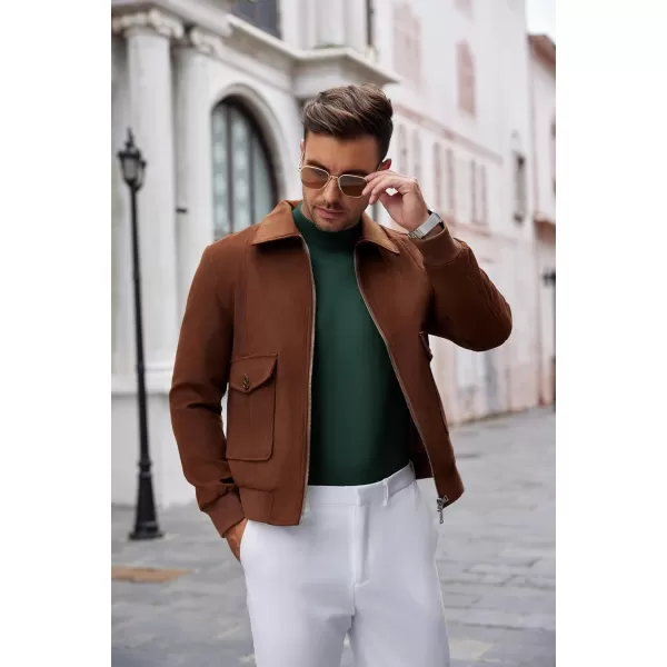 COOFANDY Men's Mock Turtleneck Long Sleeve T Shirts Basic Casual Knitted Half Neck Thermal Lightweight Pullover Sweater