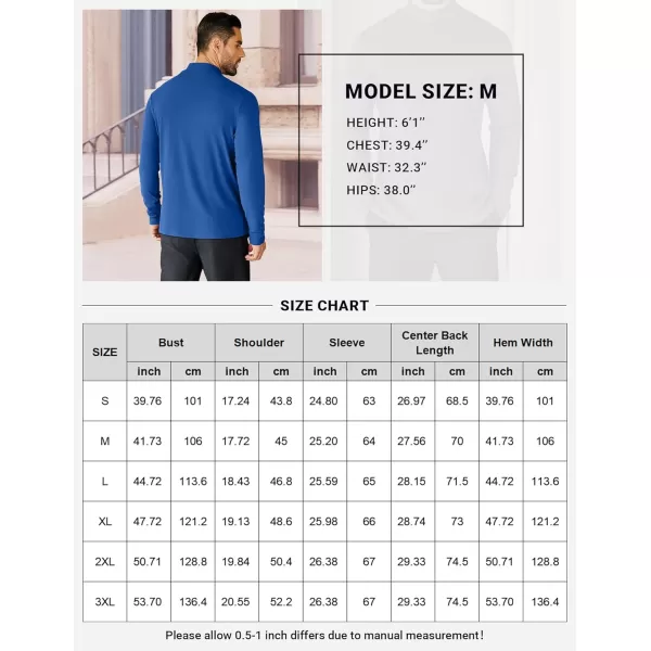 COOFANDY Mens Mock Neck Shirts Fleece Long Sleeve Tops Basic Pullover T-Shirts