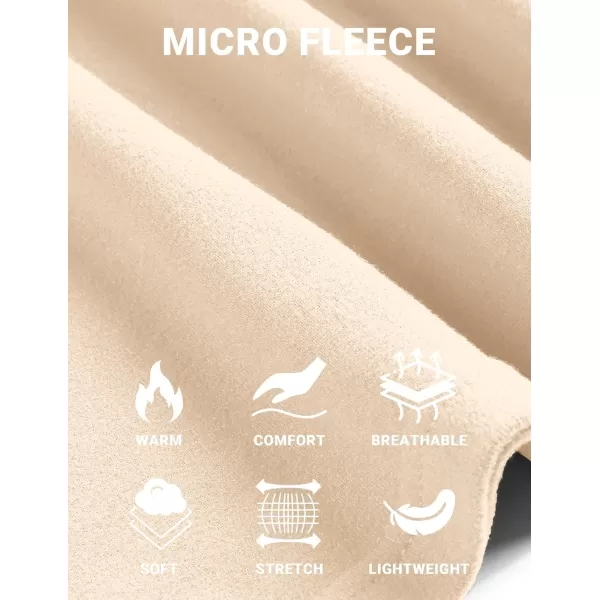 COOFANDY Mens Mock Neck Shirts Fleece Long Sleeve Tops Basic Pullover T-Shirts
