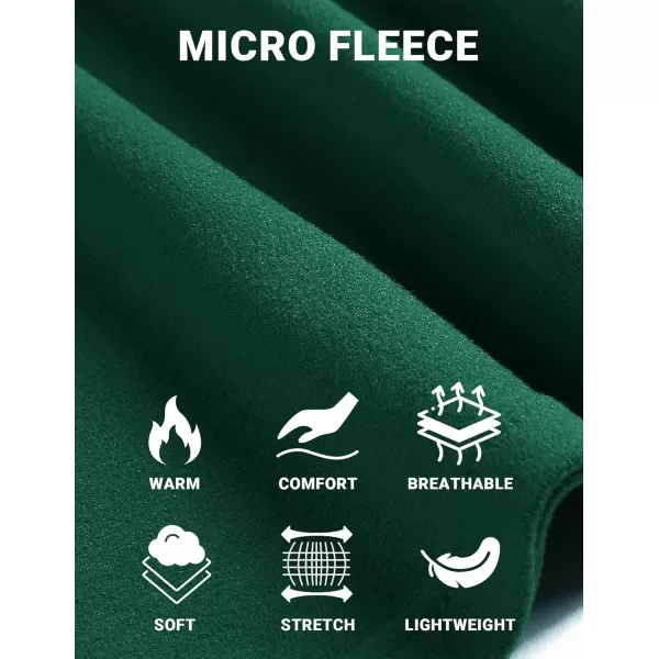 COOFANDY Mens Mock Neck Shirts Fleece Long Sleeve Tops Basic Pullover T-Shirts