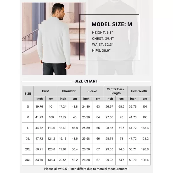 COOFANDY Mens Mock Neck Shirts Fleece Long Sleeve Tops Basic Pullover T-Shirts
