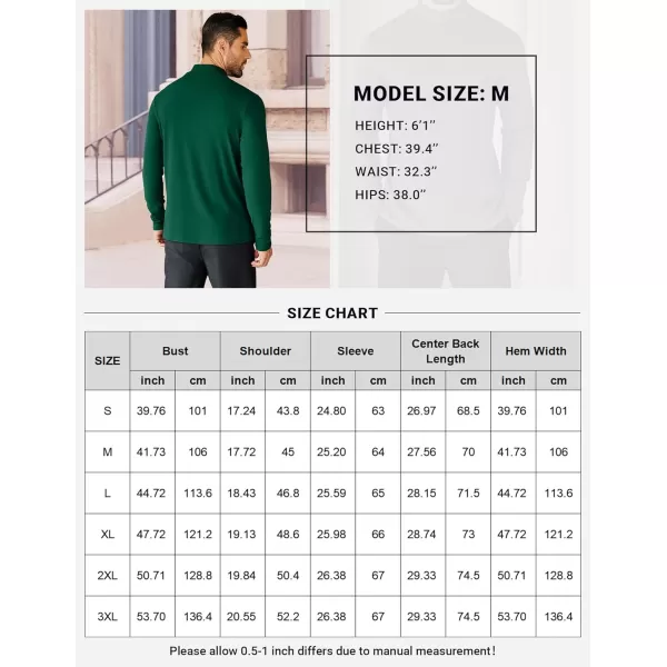 COOFANDY Mens Mock Neck Shirts Fleece Long Sleeve Tops Basic Pullover T-Shirts
