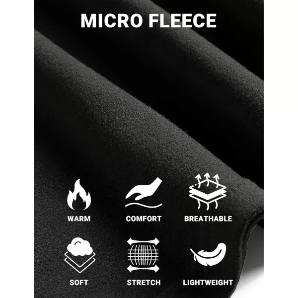COOFANDY Mens Mock Neck Shirts Fleece Long Sleeve Tops Basic Pullover T-Shirts