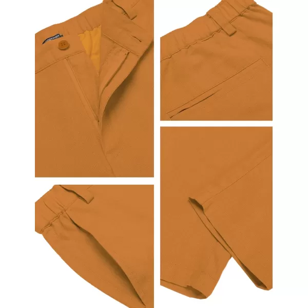 COOFANDY Men's Cotton Linen Pants Elastic Waist Lightweight Casual Pants Slim Fit Yoga Beach Pants with Pockets