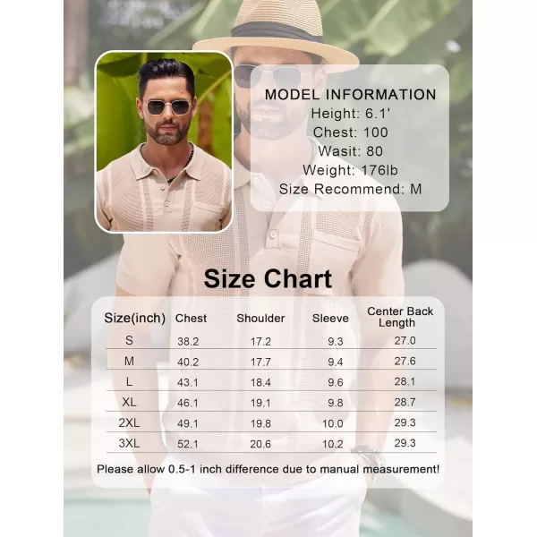 imageCOOFANDY Knit Polo Shirts for Men Short Sleeve Textured Polo Shirt Slim Fit Summer Collared T Shirt with PocketArmy Green
