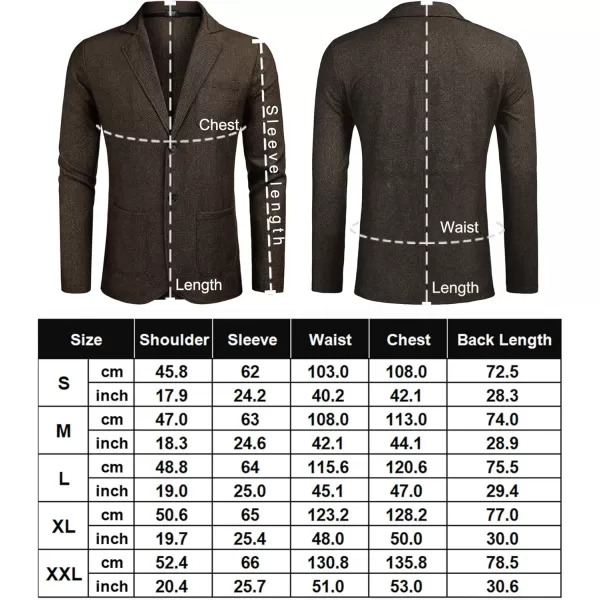 imageCOOFANDY Mens Casual Blazers Slim Fit Sport Coats Lightweight Two Button Suit JacketsBrown