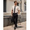 imageCOOFANDY Mens Dress Shirts Stain Shield Short Sleeve Button Down Shirts Summer Wrinkle Free Business Casual ShirtSkinbeige