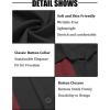 imageCOOFANDY Mens Casual Vintage Bowling Shirt Short Sleeve Button Down Summer Beach Untucked ShirtsBlackred