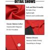 imageCOOFANDY Mens Casual Vintage Bowling Shirt Short Sleeve Button Down Summer Beach Untucked ShirtsPoppy Redwhite