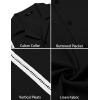 imageCOOFANDY Mens Cuban Guayabera Shirt Short Sleeve Button Down Shirts Casual Summer Beach Linen ShirtsA  Black  White