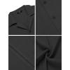 imageCOOFANDY Mens Cuban Guayabera Shirt Short Sleeve Button Down Shirts Casual Summer Beach Linen ShirtsA  Black