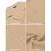 imageCOOFANDY Mens Cuban Guayabera Shirt Short Sleeve Button Down Shirts Casual Summer Beach Linen ShirtsA  Dark Khaki