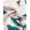 imageCOOFANDY Mens Hawaiian Shirt and Short Set Flower 2pieces Beach Outfit with Bucket HatsKhaki Leaves  Flower