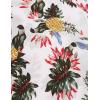 imageCOOFANDY Mens Hawaiian Shirt and Short Set Flower 2pieces Beach Outfit with Bucket HatsPineapple