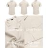 imageCOOFANDY Mens Wrinkle Free Untucked Cuban Shirt Business Casual Button Down Shirts Short Sleeve ShirtBeige