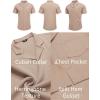 imageCOOFANDY Mens Wrinkle Free Untucked Cuban Shirt Business Casual Button Down Shirts Short Sleeve ShirtKhaki