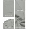 imageCOOFANDY Mens Wrinkle Free Untucked Cuban Shirt Business Casual Button Down Shirts Short Sleeve ShirtLight Grey