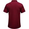 imageCOOFANDY Mens Wrinkle Free Untucked Cuban Shirt Business Casual Button Down Shirts Short Sleeve ShirtRed