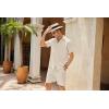 imageCOOFANDY Mens 2 Pieces Linen Set Short Sleeve Button Down Shirts Summer Beach Shorts Casual OutfitsKhaki