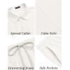 imageCOOFANDY Mens 2 Pieces Linen Set Short Sleeve Button Down Shirts Summer Beach Shorts Casual OutfitsWhite