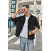 imageCOOFANDY Mens Casual Shirt Jacket Long Sleeve Button Down Overshirt Lightweight Shacket with PocketsBlack