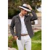 imageCOOFANDY Mens Casual Shirt Jacket Long Sleeve Button Down Overshirt Lightweight Shacket with PocketsDark Grey