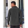 imageCOOFANDY Mens Long Sleeve Wrinkle Free Shirts Casual Button Down Stretch Dress Shirt with PocketDark Grey