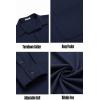 imageCOOFANDY Mens Long Sleeve Wrinkle Free Shirts Casual Button Down Stretch Dress Shirt with PocketNavy Blue