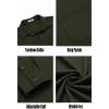 imageCOOFANDY Mens Long Sleeve Wrinkle Free Shirts Casual Button Down Stretch Dress Shirt with PocketOlive Green