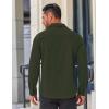 imageCOOFANDY Mens Long Sleeve Wrinkle Free Shirts Casual Button Down Stretch Dress Shirt with PocketOlive Green