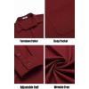 imageCOOFANDY Mens Long Sleeve Wrinkle Free Shirts Casual Button Down Stretch Dress Shirt with PocketWine Red