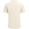 imageCOOFANDY Mens Waffle Shirt Button Down Short Sleeve Shirt Loose Fit Cuban Beach TopsApricot