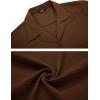 imageCOOFANDY Mens Waffle Shirt Button Down Short Sleeve Shirt Loose Fit Cuban Beach TopsBrown