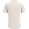 imageCOOFANDY Mens Waffle Shirt Button Down Short Sleeve Shirt Loose Fit Cuban Beach TopsKhaki