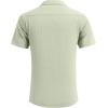 imageCOOFANDY Mens Waffle Shirt Button Down Short Sleeve Shirt Loose Fit Cuban Beach TopsOlive Green