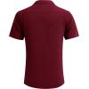 imageCOOFANDY Mens Waffle Shirt Button Down Short Sleeve Shirt Loose Fit Cuban Beach TopsWine Red