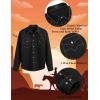 imageCOOFANDY Mens Western Cowboy Shirts Long Sleeve Cotton Casual Button Down Work Shirt with Pockets01black