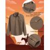 imageCOOFANDY Mens Western Cowboy Shirts Long Sleeve Cotton Casual Button Down Work Shirt with PocketsBrown